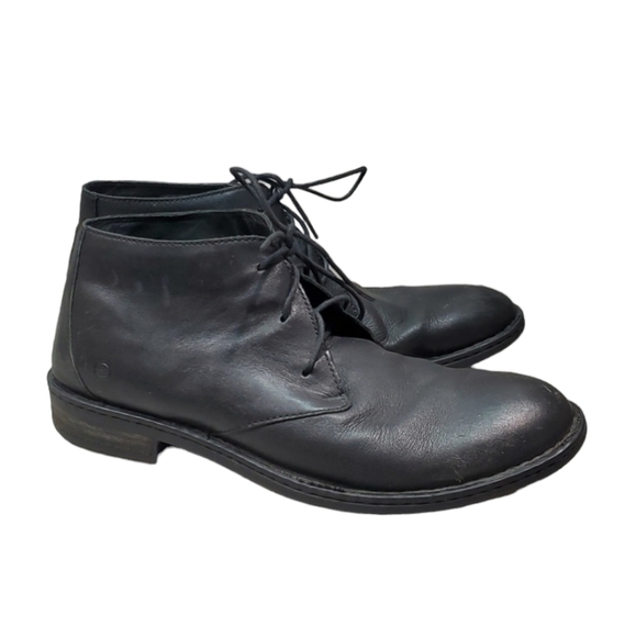 Born Mens Ankle High Top Lace Up Leather Boots shoes sz 11M - Picture 1 of 16